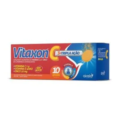 VITAMINA C + D + ZINCO - VITAXON - 10 COMPRIMIDOS | R$12
