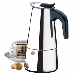 Cafeteira Italiana Inox 200ml 4 Xícaras Cafezinho