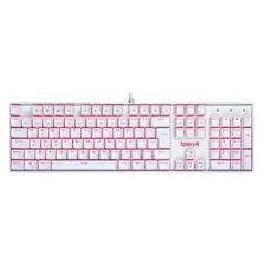 Teclado Mecânico Gamer Redragon Mitra Lunar K551W, Switch Brown, ABNT2, White