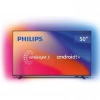 Smart TV Philips 50" Ambilight 4K UHD LED Android TV 60Hz 50PUG7907/78