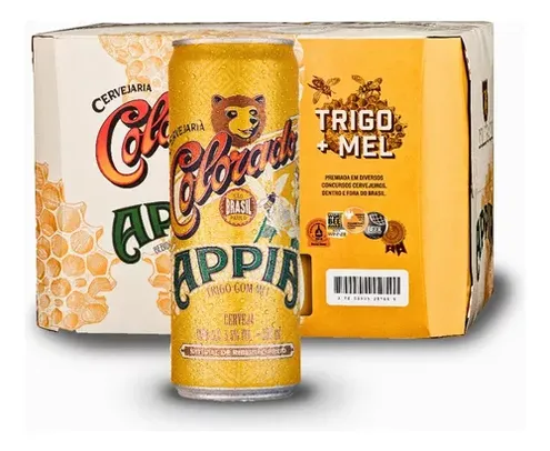 Cerveja Colorado Appia Trigo com Mel Pack com 8 Latas 350ml