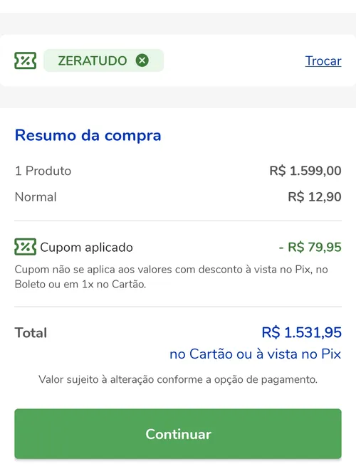 Imagem na descrição da promoção