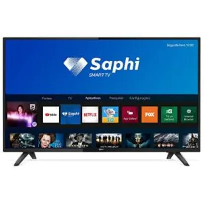 Smart TV LED 43" Philips 43PFG5813/78, Ultra Slim, Wi-Fi, 2 HDMI, 2 USB | R$1.549