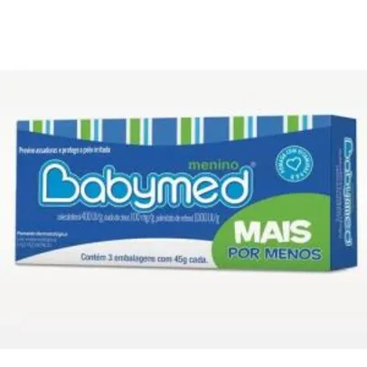 [Leve 2, pague 1] Kit Pomada para Assaduras Babymed 45g - 3 unid. | R$5