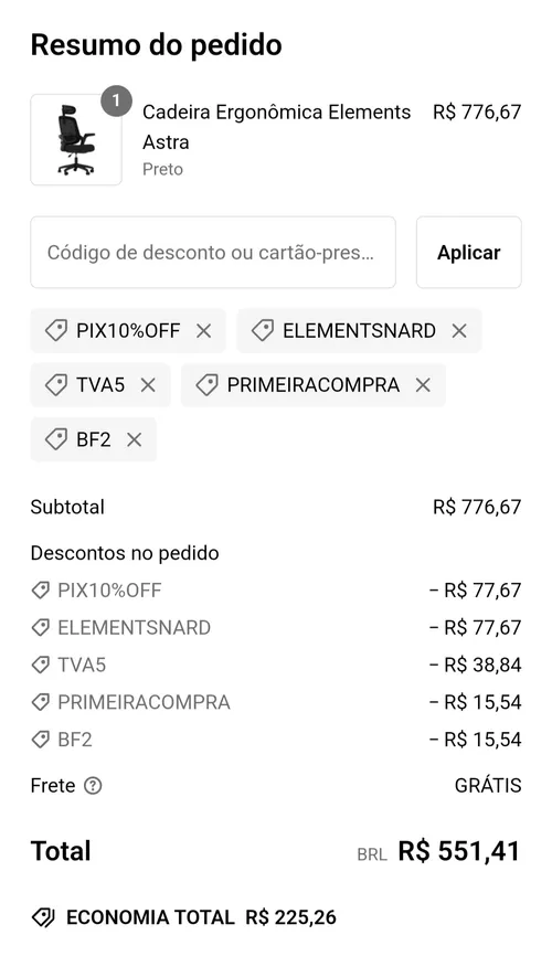 Imagem na descrição da promoção