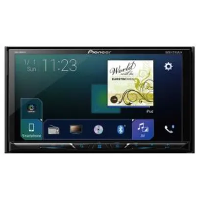 DVD Player Automotivo Pioneer AVH Z5080TV com TV Digital, Conexão Bluetooth, Tela 7” Widescreen, Rádio FM e Entrada USB - R$1044