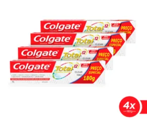 Creme Dental Colgate Total 12 Clean Mint 180gr - Leve 4 pague 3