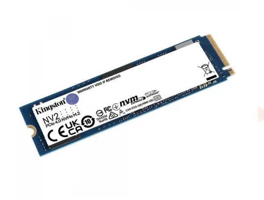 SSD Kingston NV2, 4TB, M.2 NVM e, 2280, Leitura 3500MBs e Gravação 2800MBs, SNV2S/4000G