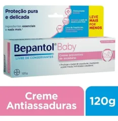 Kit com 5x Bepantol Baby Creme para Prev de Assaduras 100g+20