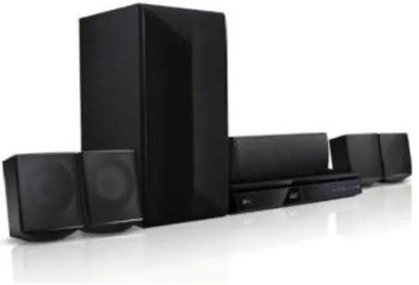 Home Theater LG LHB625M 5.1 Canais com Blu-ray Player 3D, Smart TV, Bluetooth, Entrada USB, HDMI e Lê DVD - 1000W - R$764