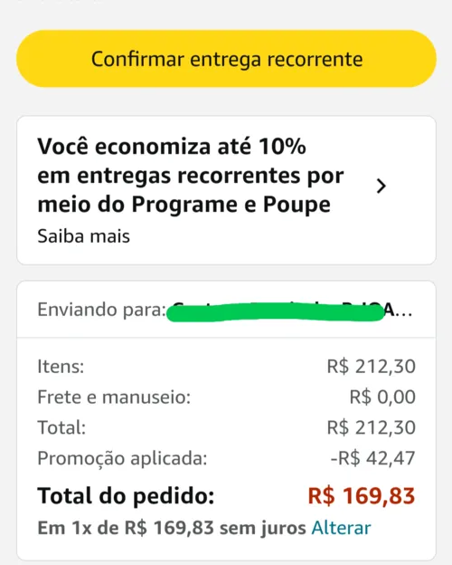 Imagem na descrição da promoção