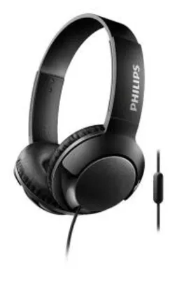 Headphone Phillips Bass+ SHL3075BK/00 - com Microfone Preto | R$70