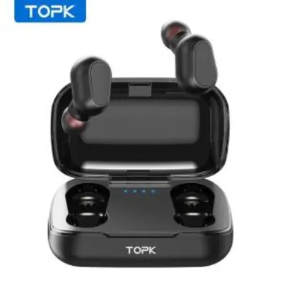 Fones de ouvido Topk tws bluetooth 5.0 fones Bluetooth R$56