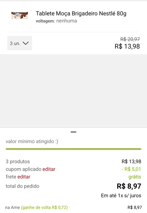 Imagem na descrição da promoção