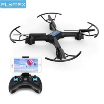 Drone Flymax 2 WiFi Streaming Camera Wide HD preto | R$73