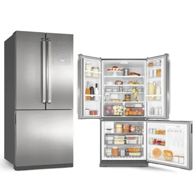 Refrigerador Brastemp Side Inverse 3Portas 540L ff Inox 127V