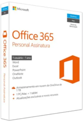 Office 365 Personal por R$79,90