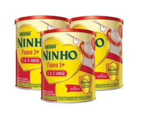 Kit 3X 800g Ninho Fases 1+ Fórmula Infantil