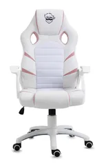 Cadeira Gamer Ninja Hiryu, Branco e Rosa