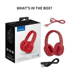 Headphone W800BT Bluetooth Over-Ear EDIFIER - Vermelho - R$256