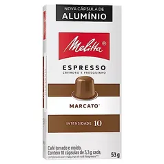 (Leve 4 Pague 2) Capsula Melitta Marcato - Intensidade 10 - Compativel Nespresso
