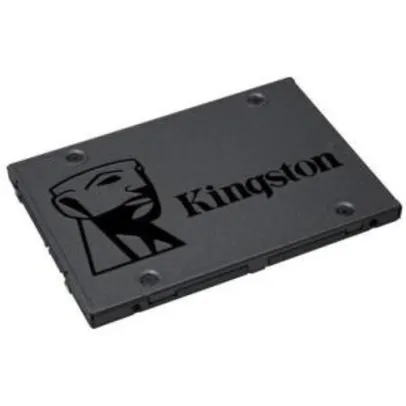 SSD Kingston A400, 480GB, SATA, Leitura 500MB/s, Gravação 450MB/s | R$ 379