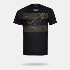 CAMISETA NIKE CORINTHIANS 2018/2019 III TORCEDOR PRETA MASCULINA por R$ 81