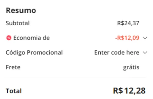 Imagem na descrição da promoção