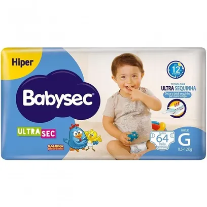 Foto do produto Fralda Babysec Galinha Pintadinha Hiper, G