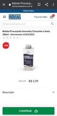 Bebida Piracanjuba Imunoday Chocolate e Aveia 200ml R$2