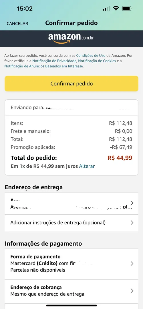 Imagem na descrição da promoção