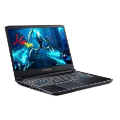 [R$6479 AME] Notebook Gamer Acer Predator Helios 300 PH315-52-7210 RTX2060 Tela 144hz Core i7 16GB SSD 256GB HD 2TB W10 | R$7.199