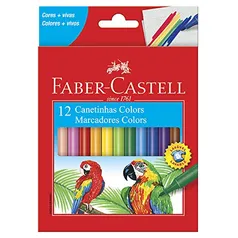 Canetinha Hidrográfica, Faber-Castell, 15.0112CZF, 12 Cores