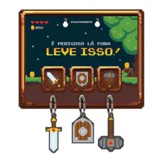 Kit Porta Chaves e Chaveiros Game Retrô | R$ 33