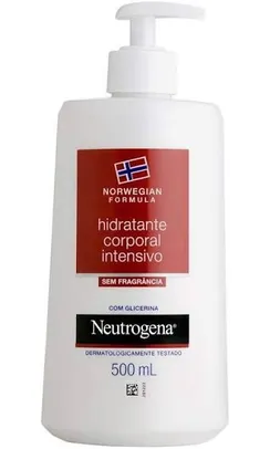 [Recorrência] Hidratante Intensivo Corporal Norwegian Sem Fragância, Neutrogena, 500ml | R$61