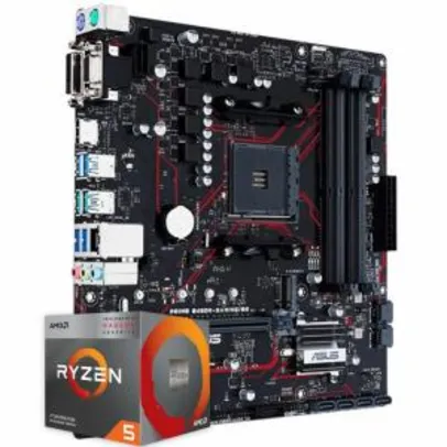 Pichau Kit upgrade, AMD Ryzen 5 3350G, Asus Prime B450M Gaming/BR, Cooler Sage X R$1499