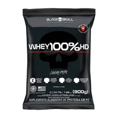 Whey 100% Hd Black Skull Chocolate Refil 900G