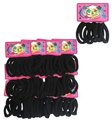 Kit 72 Elásticos Pretos Xuxinha Para Cabelo