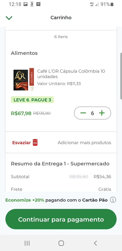 Imagem na descrição da promoção