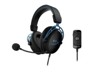 Headset Gamer HyperX Cloud Alpha S Azul, Som Surround 7.1, Drivers 50mm, USB e P3 - HX-HSCAS-BL/WW