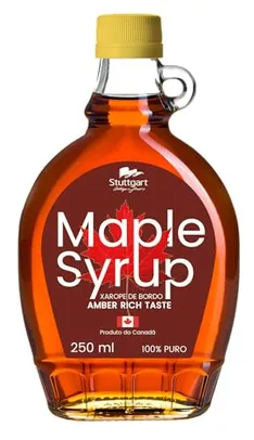 [ PRIME ] Maple Syrup Tradicional 250ml Stuttgart - Amber Rich Taste - 100% puro - Xarope de bordo canadense