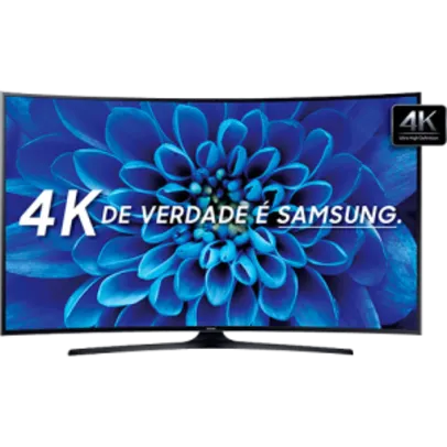Smart TV LED Tela Curva 40" Samsung 40KU6300 Ultra HD 4K 3 HDMI 2 USB - R$ 1784