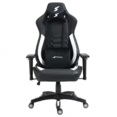 Cadeira Gamer SuperFrame Kong, Reclinável, Preto e Branco