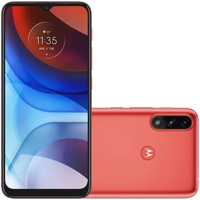 Foto do produto Smartphone Motorola Moto E7 Power - 32 GB - Vermelho Coral