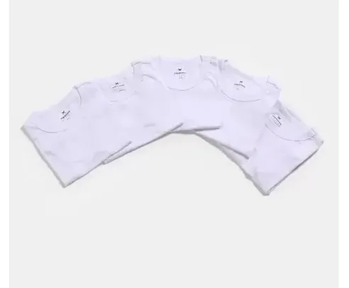 Kit Camiseta Hering Básica Feminina 5 Peças