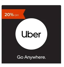 [UBER & Oi+Alegria] 20% Off em GiftCard Uber