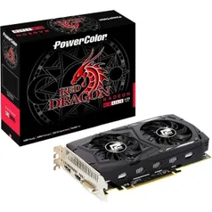 Placa de Vídeo PowerColor AMD Radeon RX 460 OC Red Dragon 4GB GDDR5 PCI-E 3.0 AXRX 460 4GBD5-DHV2/OC