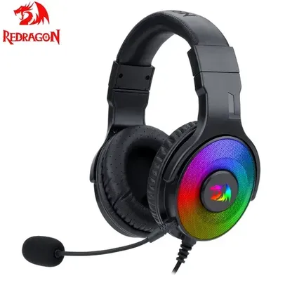 Headset Redragon Pandora H350RGB Backlight Para Jogos/Headphone Com Microfone USB Surround sound (IMPOSTO INCLUÍDO)