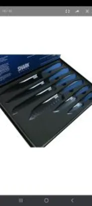 Conjunto de Facas Special Cut Blue Ichef Polishop SHARK SERIES R$285