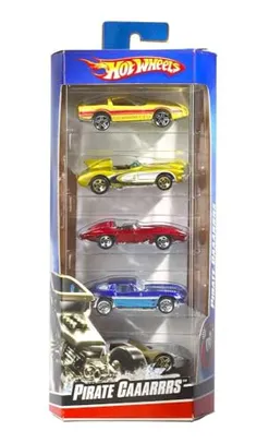 [PRIME] Pacote 5 Carros Sortidos, Hot Wheels, Mattel, Multicor - não é possível escolher as cores